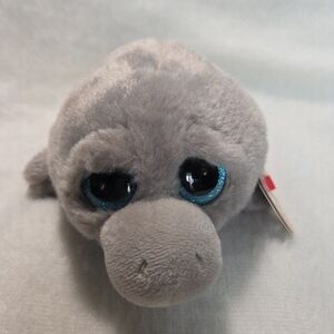 MILO Ty Beanie Boos Grey Manatee Plush Stuffed Toy 2017 NO HANGTAG